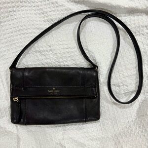 Kate Spade Black Leather Crossbody Bag
